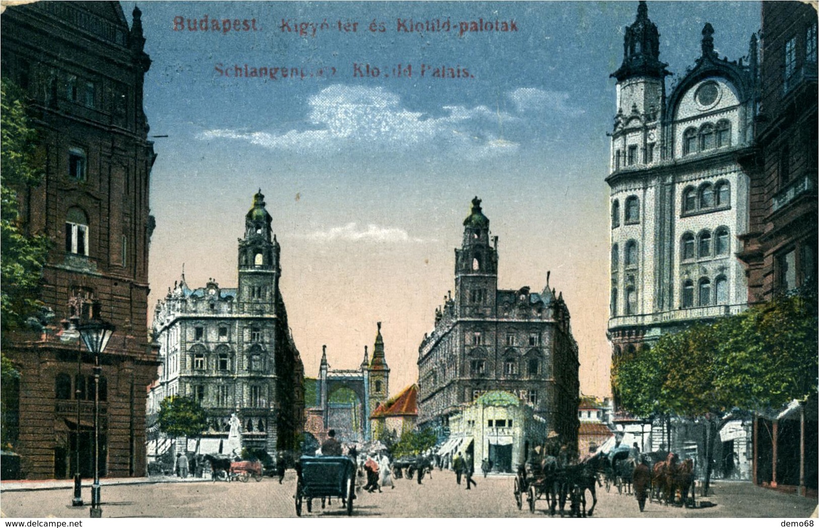 Hongrie Hungaria BUDAPEST Hongrie  Centre Ville Carte Animée - Hungría