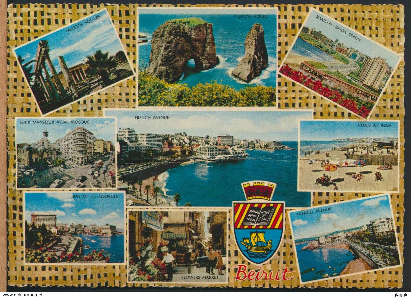 °°° 13286 - LIBAN - GREETINGS FROM BEIRUT BEYROUTH - 1969 With Stamps °°° - Tailandia