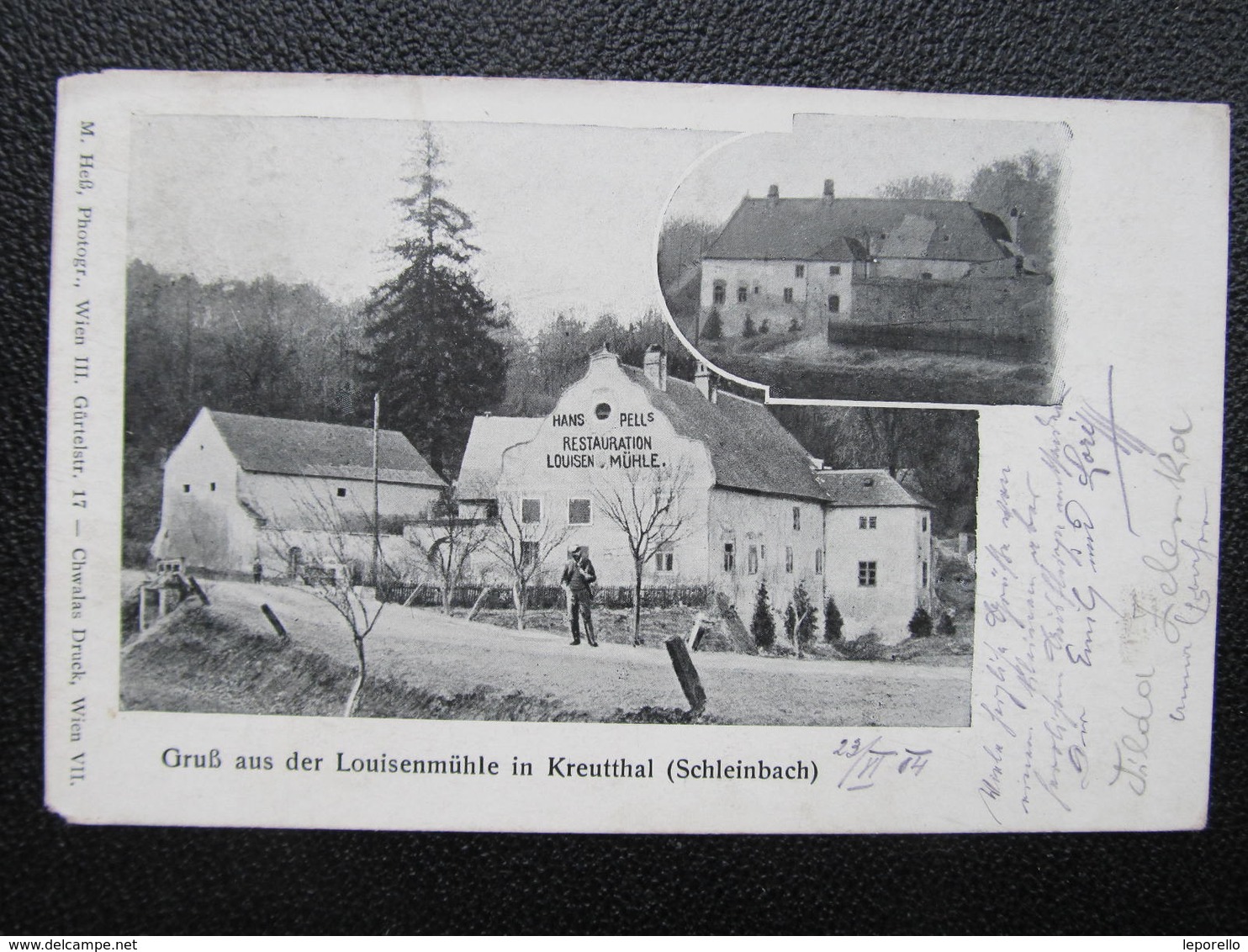 AK KREUTTAL Ulrichskirchen Schleinbach B. Mistelbach Louisen Mühle 1901///  D*36584 - Mistelbach