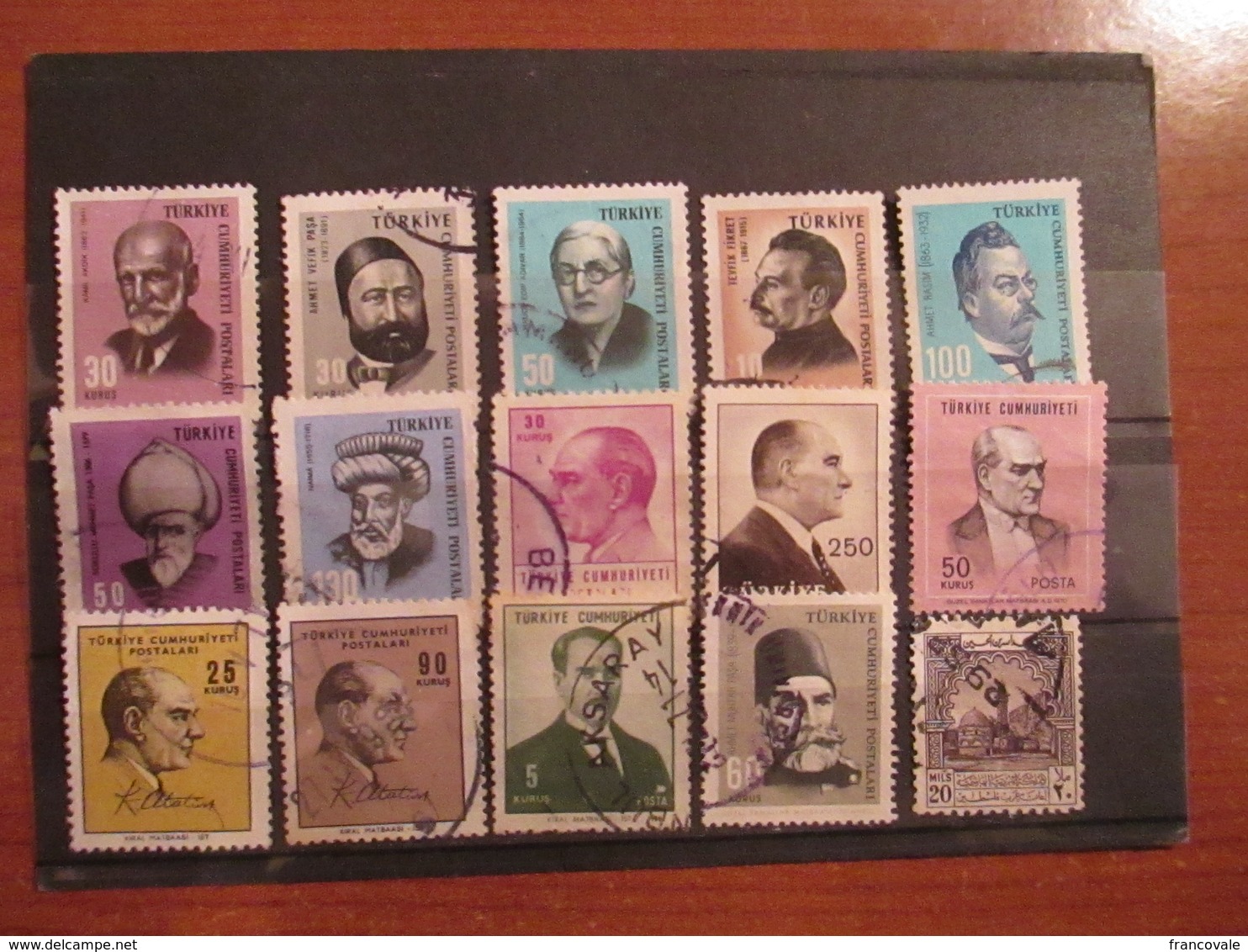 Turchia Turkey 1960 - 1969 Lot Ataturk And Other Personalities - Usati