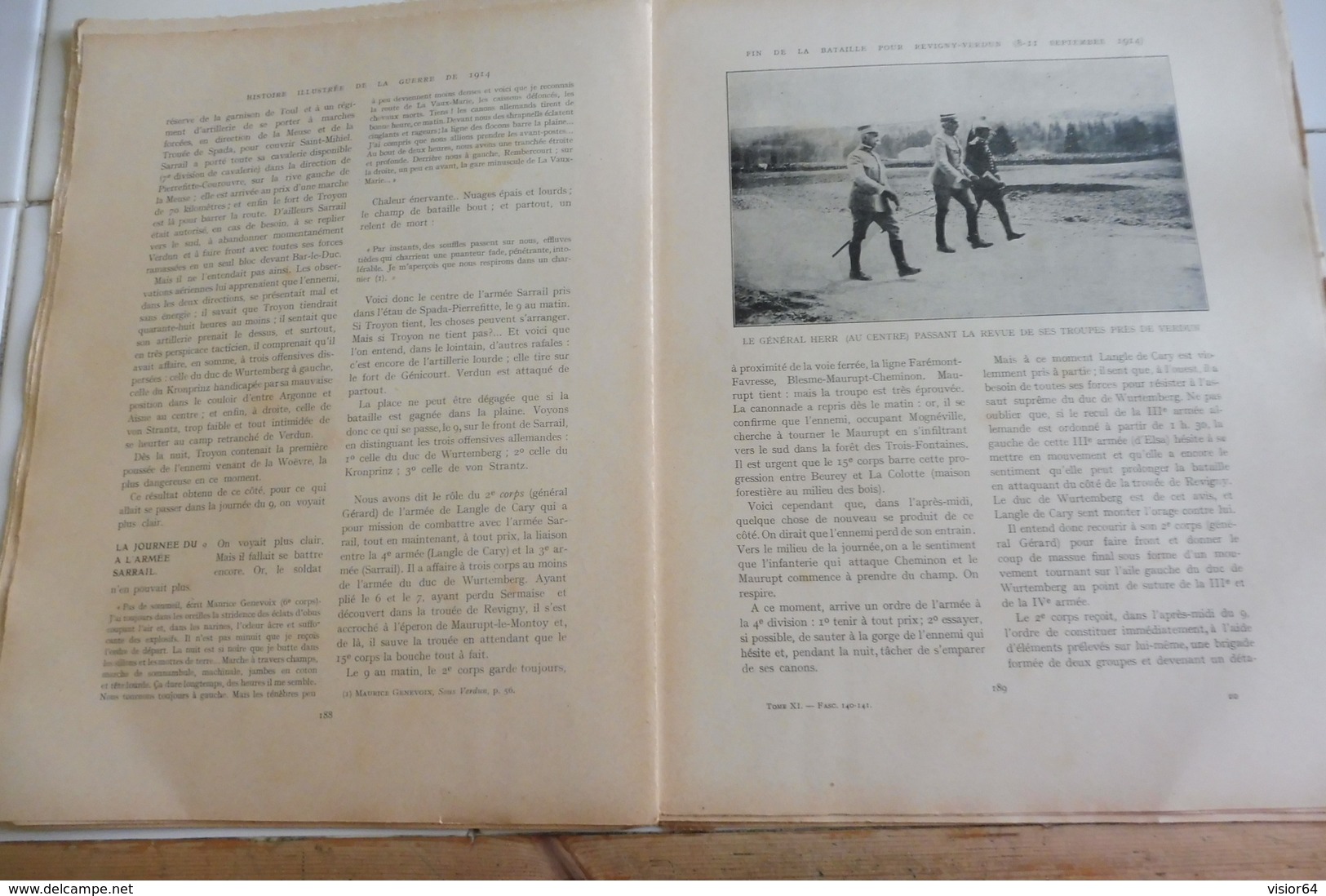 140 141-Histoire illustrée Guerre 1914-FERME DE LA  VAUX MARIE-REVIGNY-TROYON-LOUPPY LE CHATEAU-ISLETTES-CLERMONT EN ARG