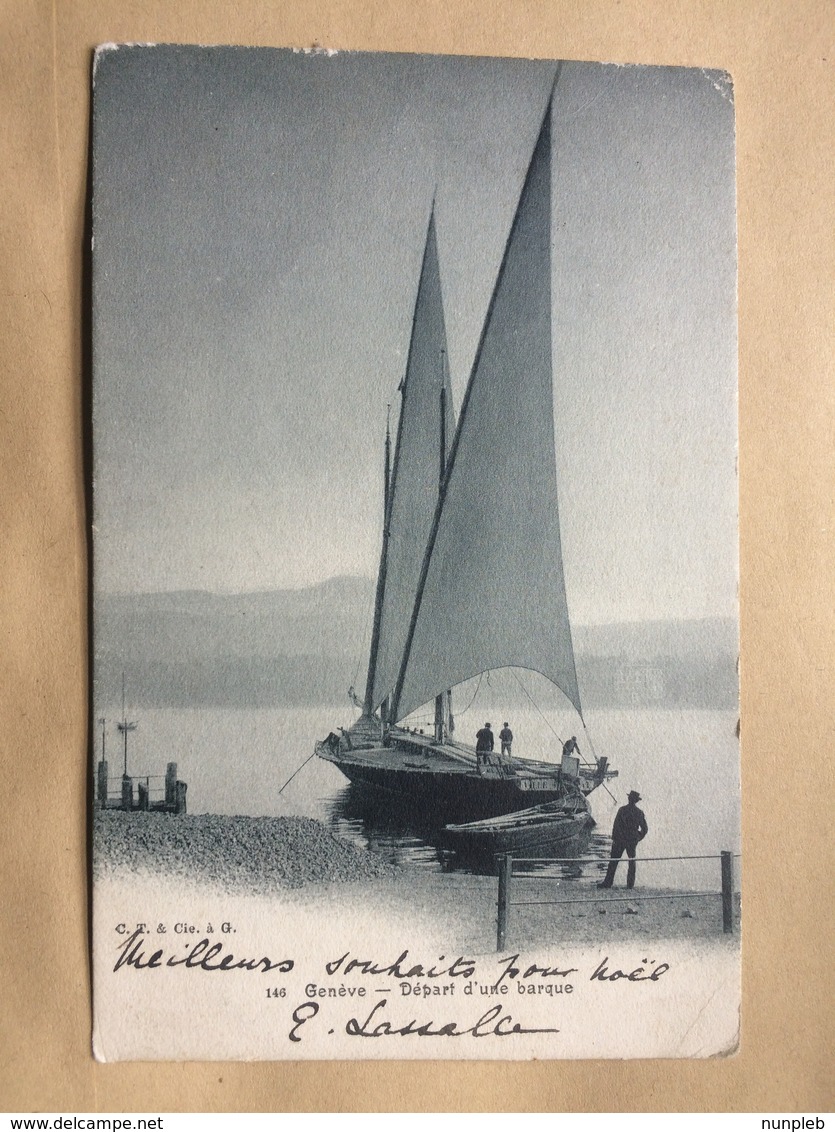 SWITZERLAND - Geneve Geneva - Barque Du Leman - 1918 - Perrocher 417 - Genève