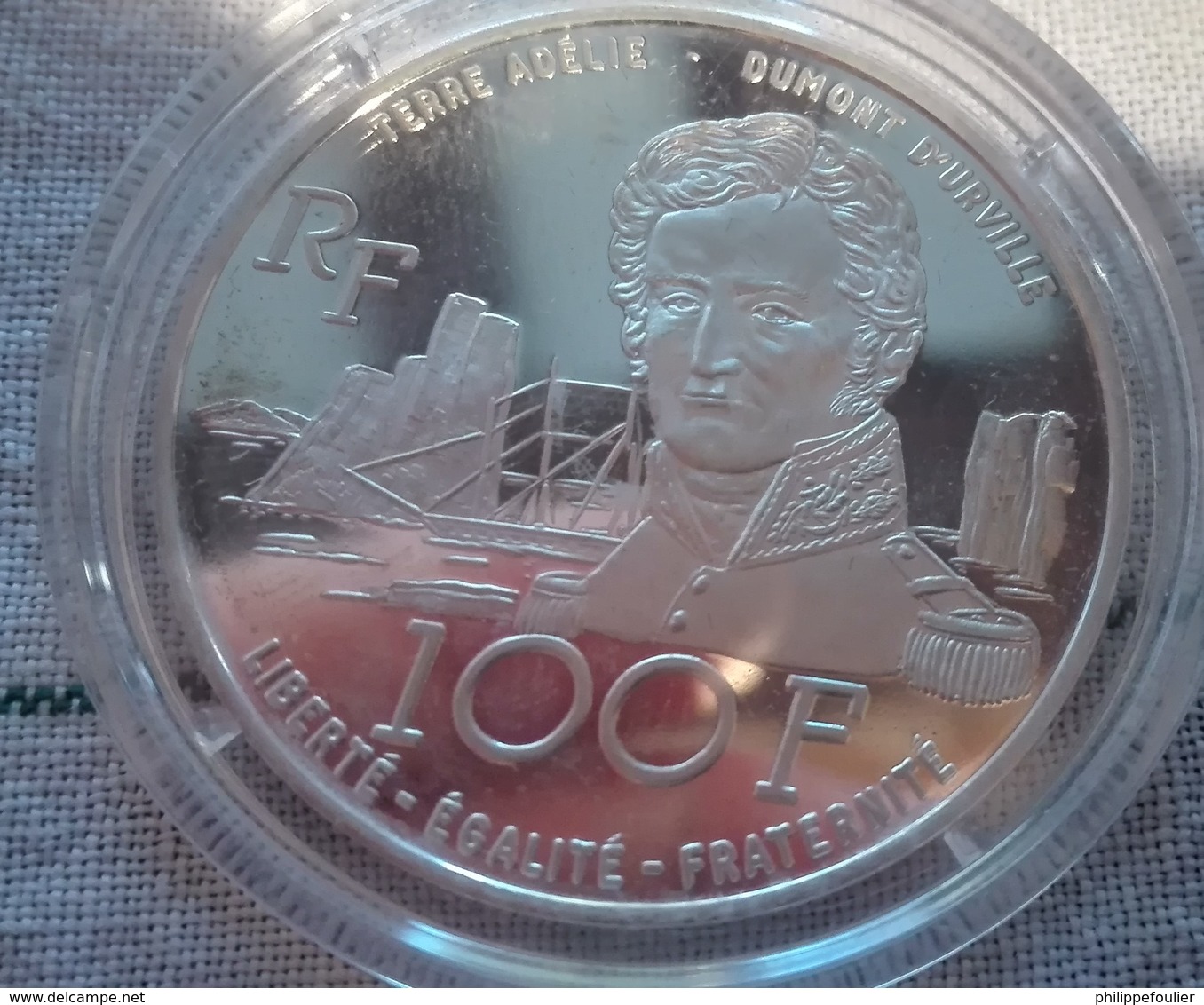 MONNAIE DE PARIS Terres Australes Antarctiques Françaises Épreuve 100 F.argent - Altri & Non Classificati