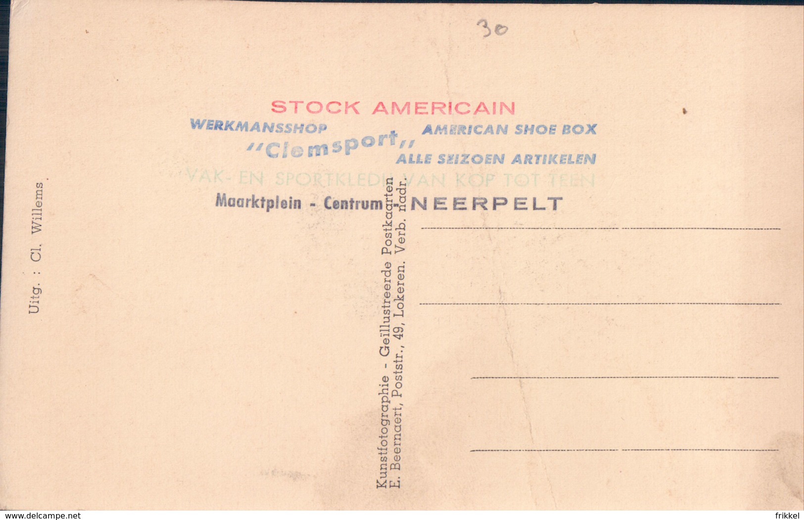 Neerpelt Werkmanspaleis Stock Americain - Neerpelt