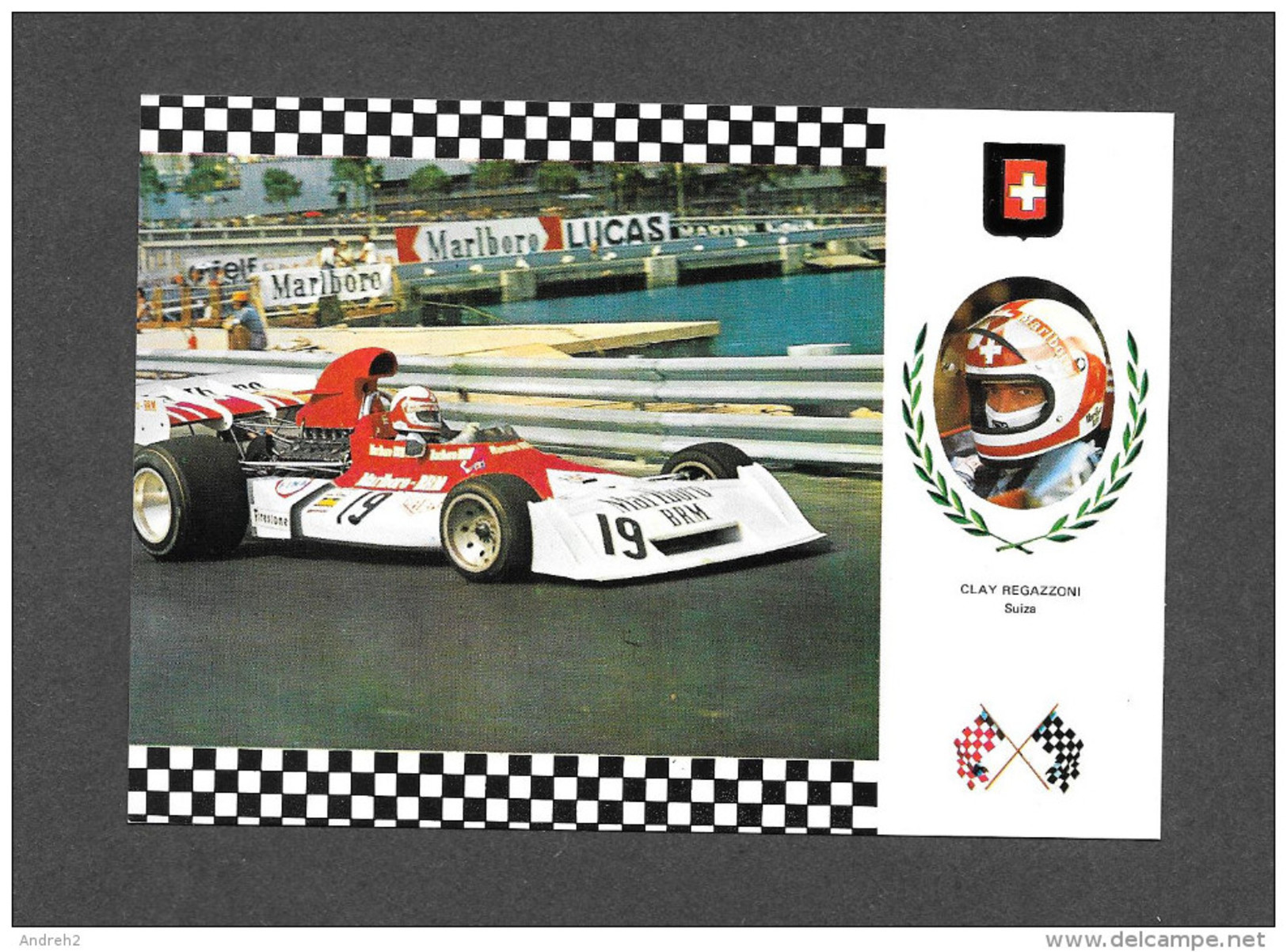 SPORTS SPORT AUTOMOBILE - COURSE - SÉRIE GRAN PRIX  No 70 - CLAY REGAZZONI - SUIZA - BRM P 160/07 MOTOR BRM V12 3000 Cm3 - Autres & Non Classés