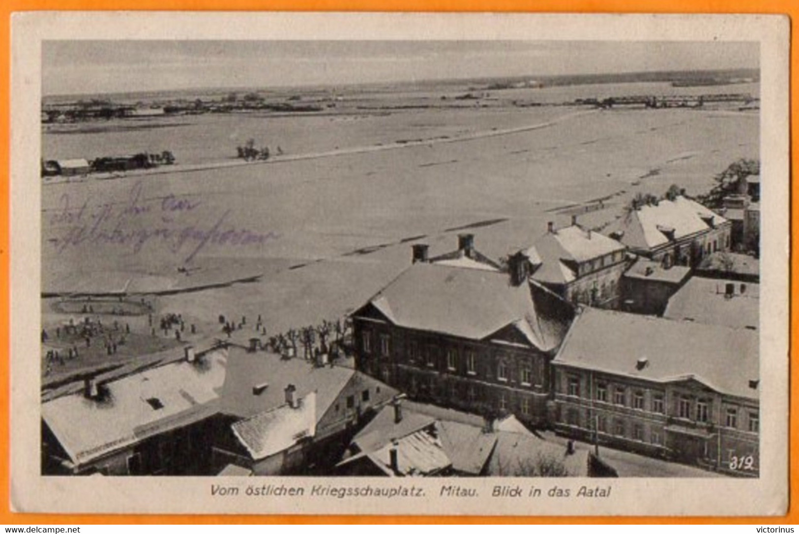 MITAU - JELGAVA -  VOM ÖSTLICHEN KRIEGSSCHAUPLATZ -  BLICK IN DAS AATAL  -  Juillet 1916 -  (  Beau Tampon  ) - Lettonie