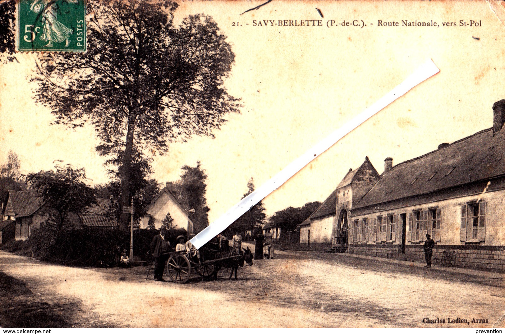 SAVY-BERLETTE (P-de-C) - Route Nationale, Vers Saint-Pol - Altri & Non Classificati