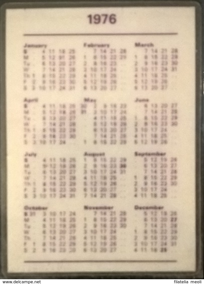 CALENDARIETTO 1976 - Formato Piccolo : 1971-80