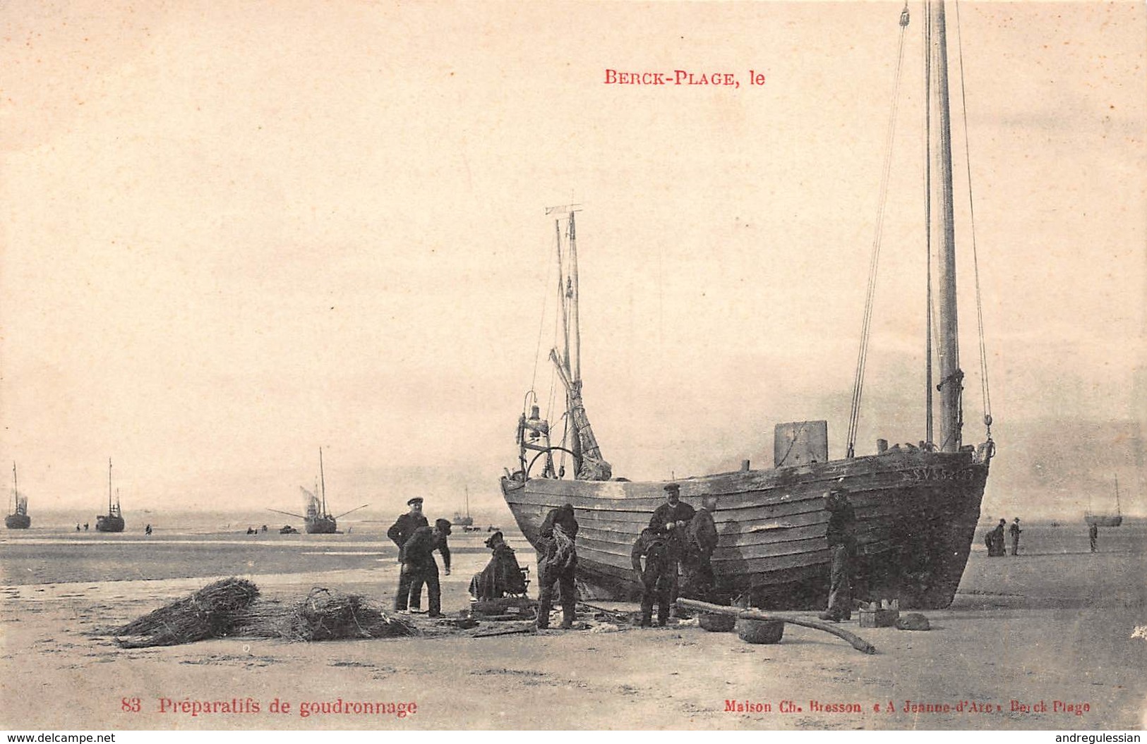 CPA BERCK-PLAGE - Préparatif De Goudronnage - Berck