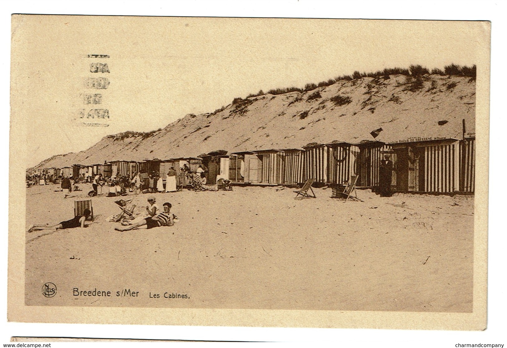 Breedene S/Mer - Les Cabines - 1933 - Edit. Mijlle-Maes - 2 Scans - Bredene