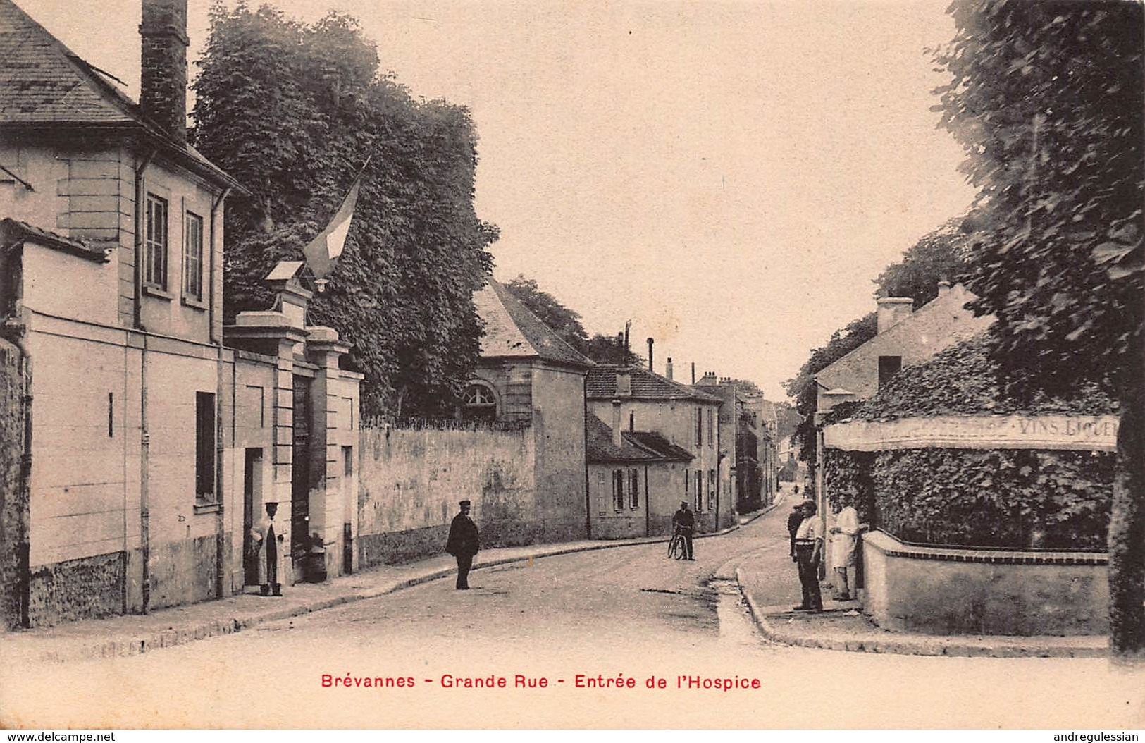 CPA Brévannes - Grande Rue - Entrée De L'Hospice - Autres & Non Classés