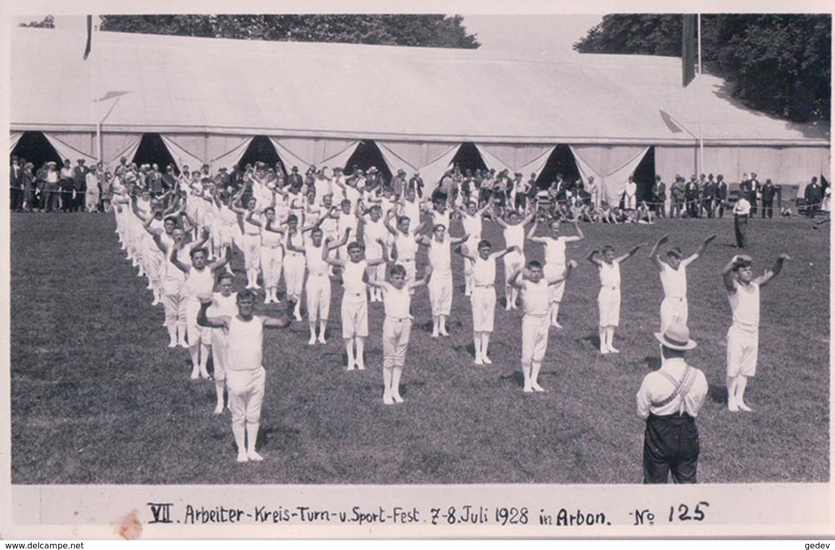 Suisse, Arbon TG, Arbeiter-Kreis Turn U.Sport Fest, Fête De Gymnastique 1928 (125) Photo Zollinger Zürich - Gymnastique