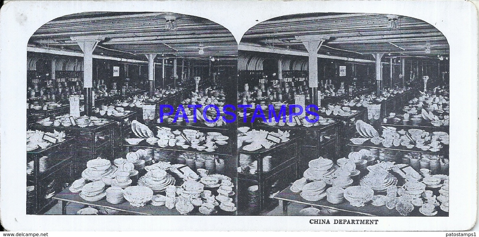 107105 CANADA TORONTO CHINA DEPARTMENT EATON STEREO VIEW PHOTO NO POSTAL POSTCARD - Stereo-Photographie