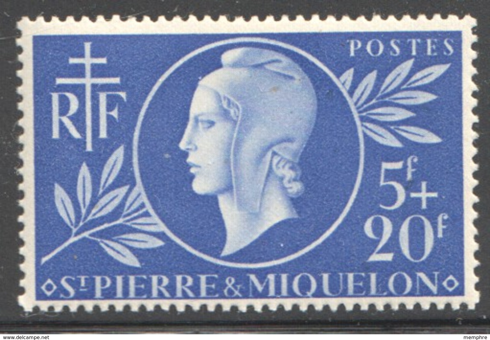 1944  Entraide Française  Yv 314 * - Unused Stamps
