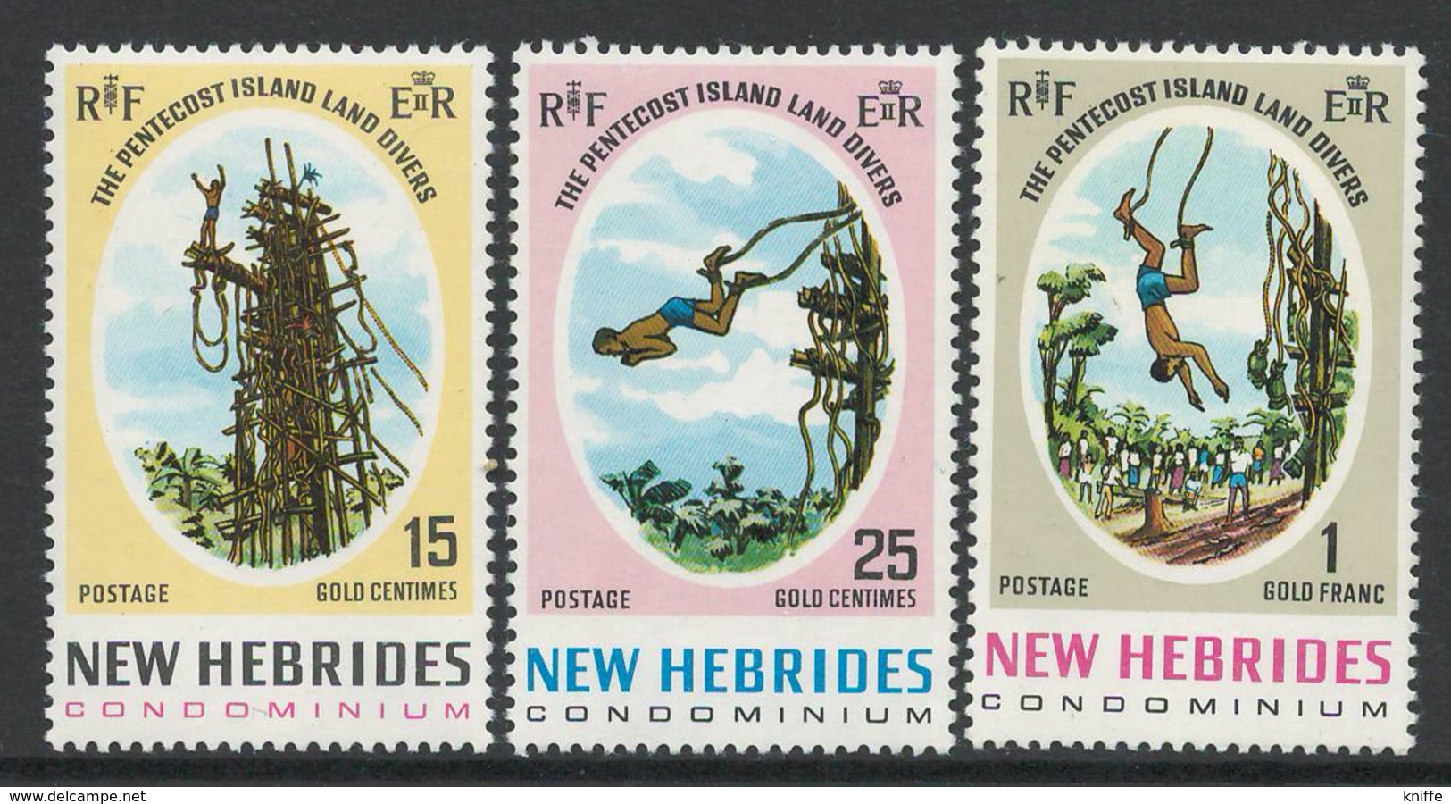 New Hebrides 1969 Pentecost Island Land Divers - MNH - I-32 - Neufs