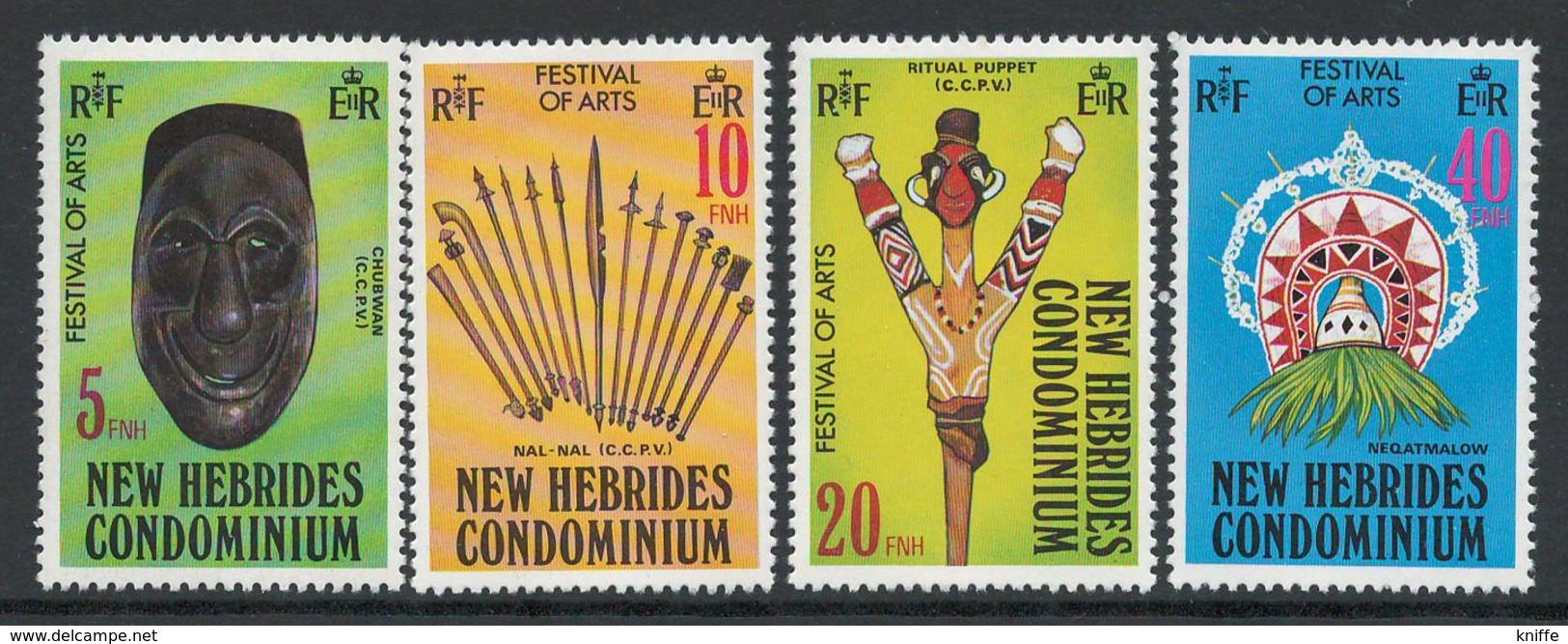 New Hebrides 1979 Arts Festival - MNH - I-73 - Unused Stamps