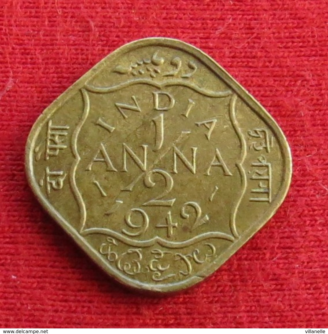 British India 1/2 Half Anna 1942 (c) KM# 534b.2   Inde Indien - Inde