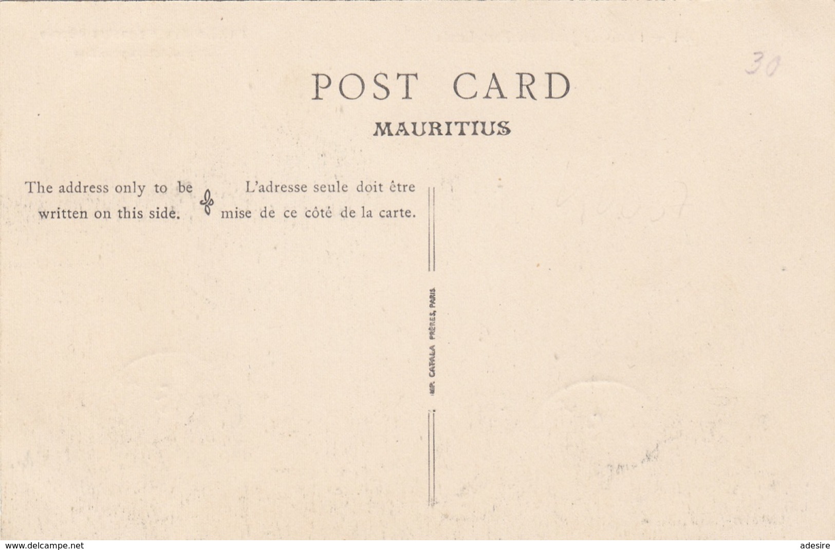 PORT LOUIS (MAURITIUS) - Palais De Justice, Karte Orig.gel.1924, Vorderseitige 2 Fach Frankierung, Sehr Seltene Karte .. - Mauritius