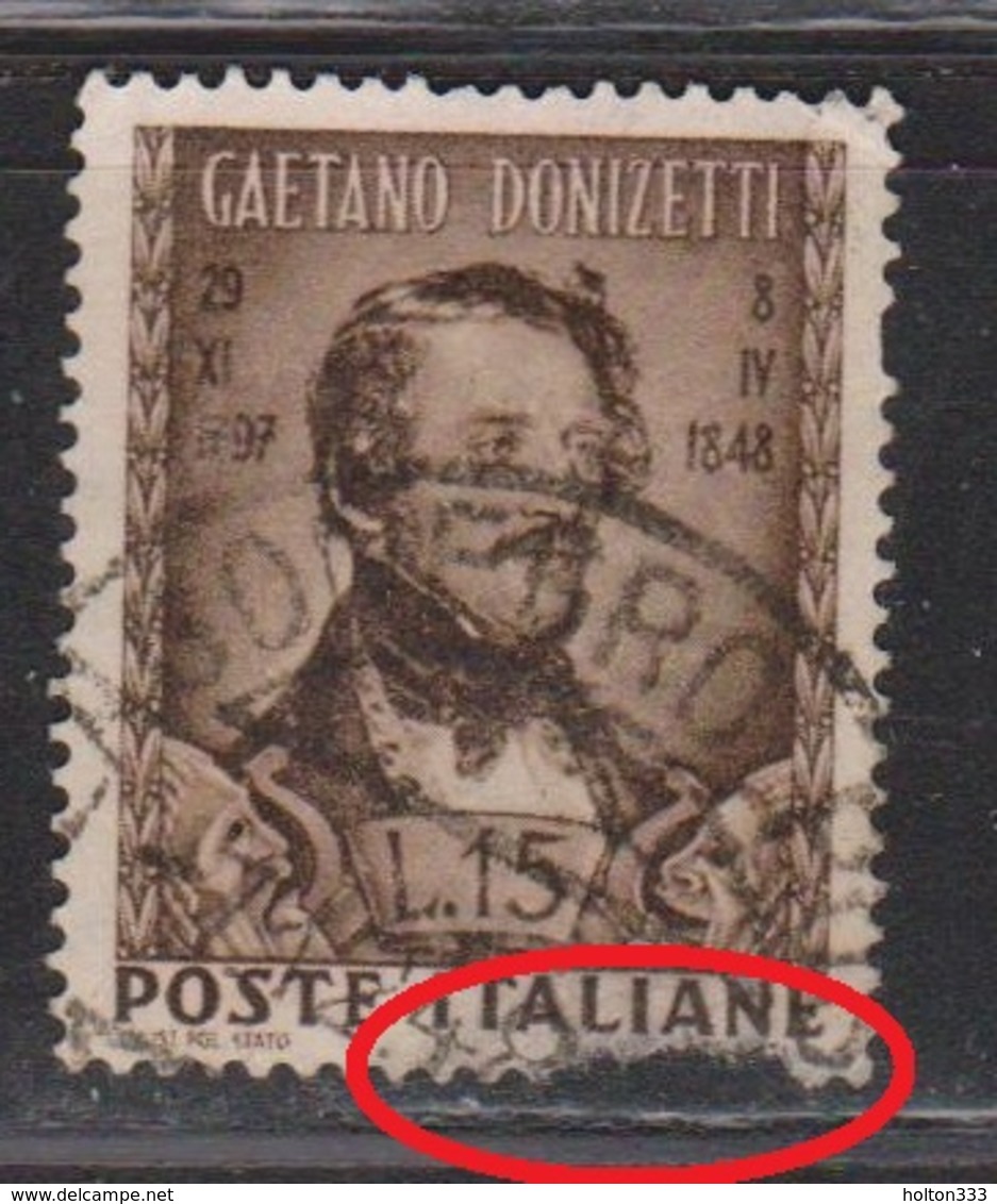 ITALY Scott # 508 Used - Damage On Bottom Edge - Used