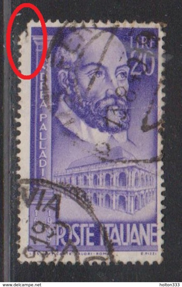 ITALY Scott # 524 Used - Damage At Top Left Corner CV $9.00 - Used