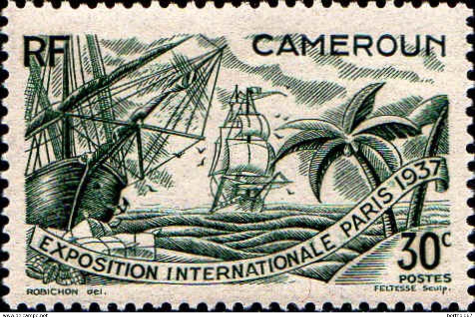 Cameroun Poste N** Yv:153/158 Exposition Internationale Arts & Techniques Paris (G.trop.) - Unused Stamps