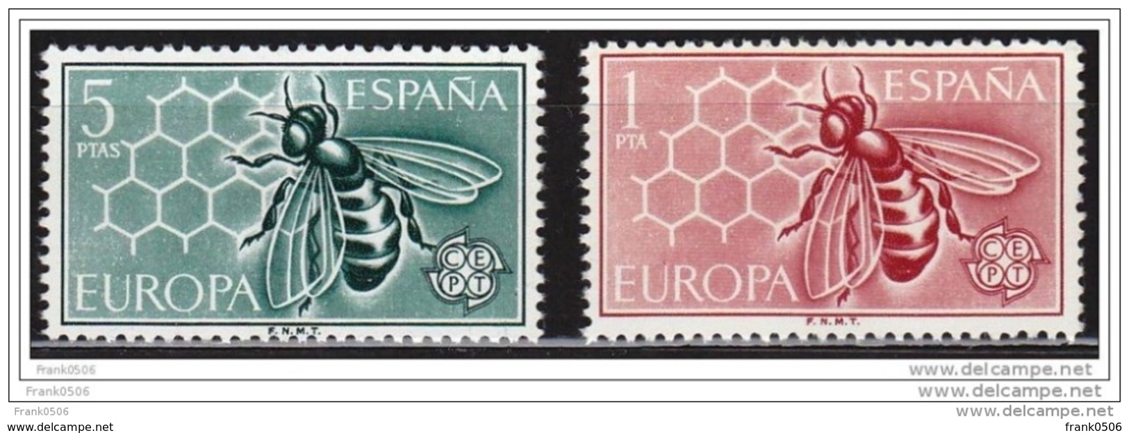 Spain 1968, CEPT, Europa, Sc#1125/26, MNH - Neufs