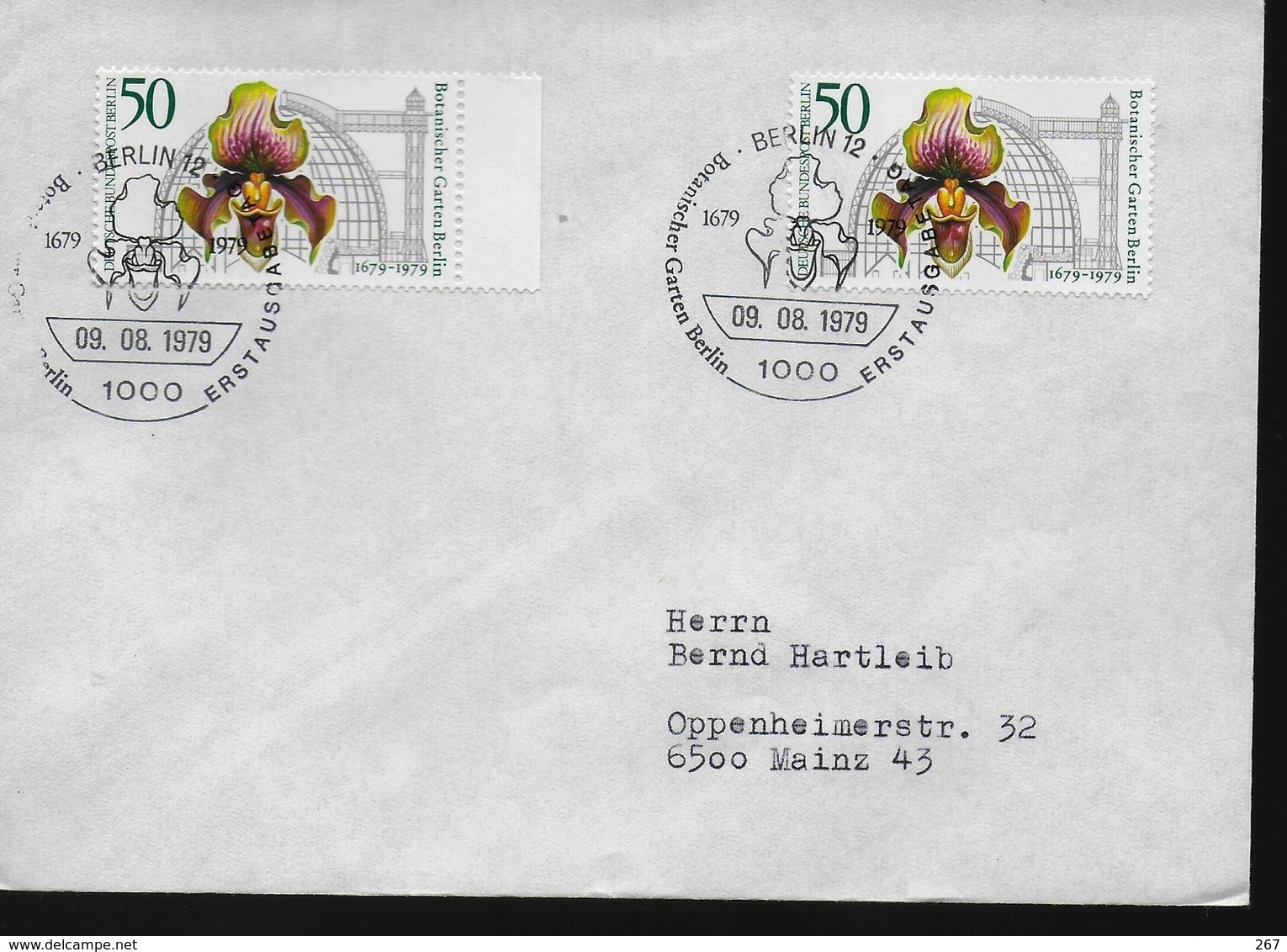 ALLEMAGNE   BERLIN  FDC 1979  Fleurs Orchidées - Orchideen