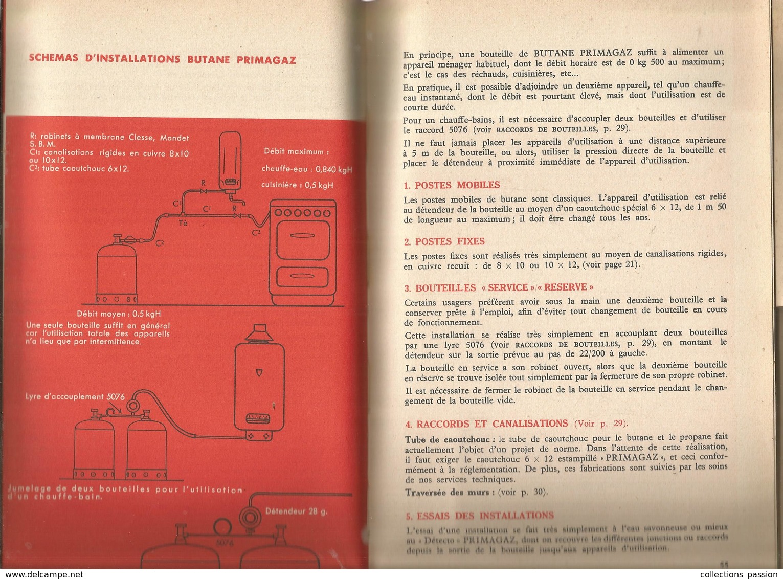 Publicité, Propane Et Butane PRIMAGAZ ,1956, 92 Pages + Courrier, 6 Scans, Frais Fr 4.55 E - Publicités