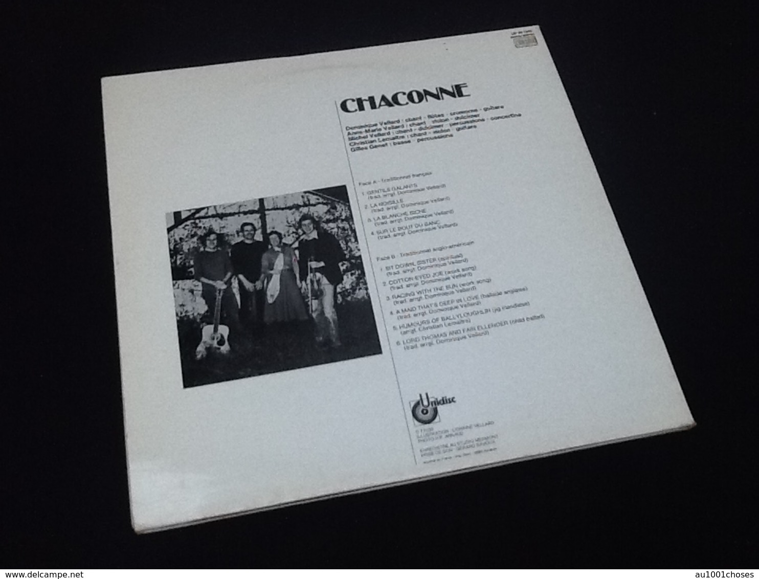 Vinyle 33 Tours   Chaconne  Musiques Traditionnelles  (1977) - Autres & Non Classés