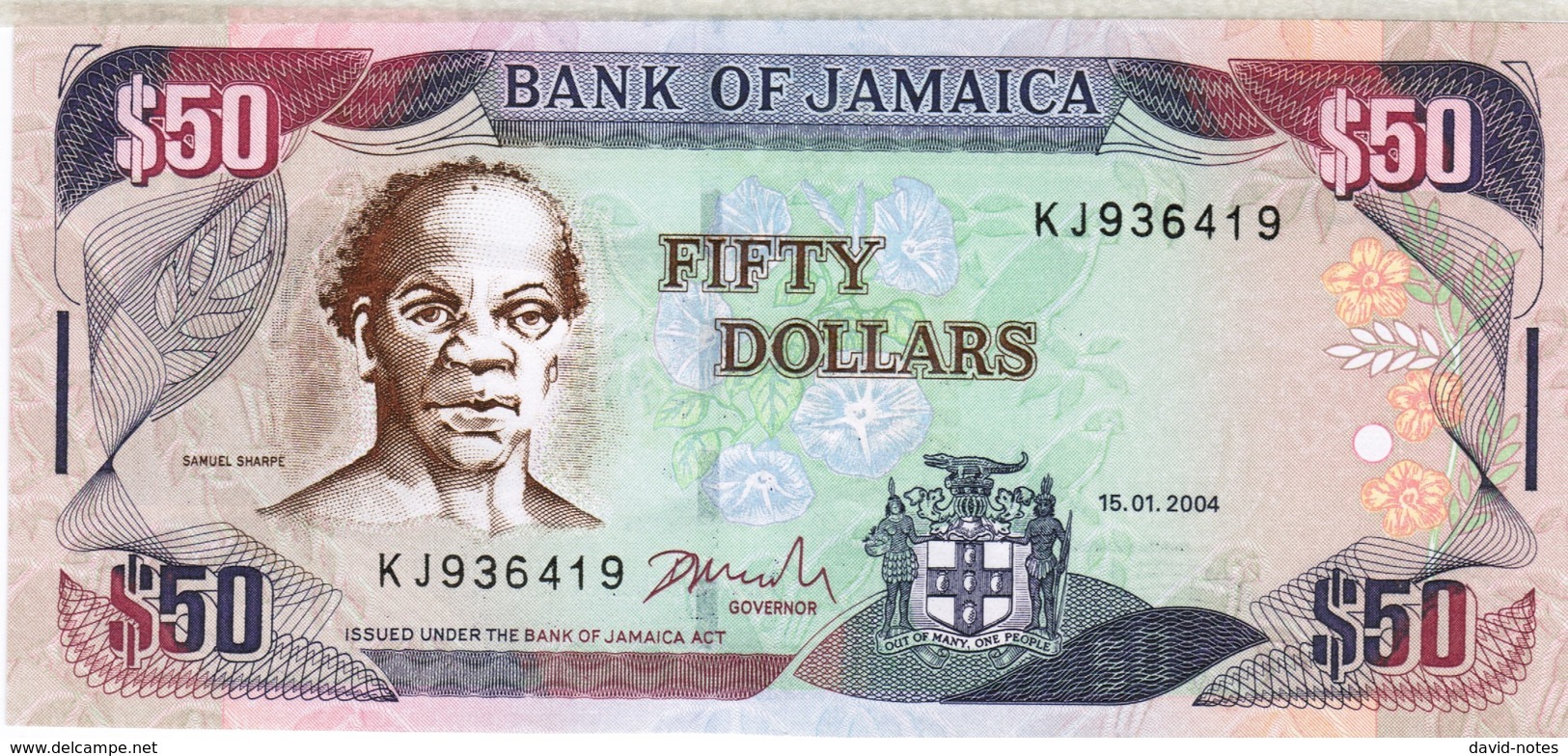 Jamaica - Pick 79e - 50 Dollars 2004 - Unc - Jamaica