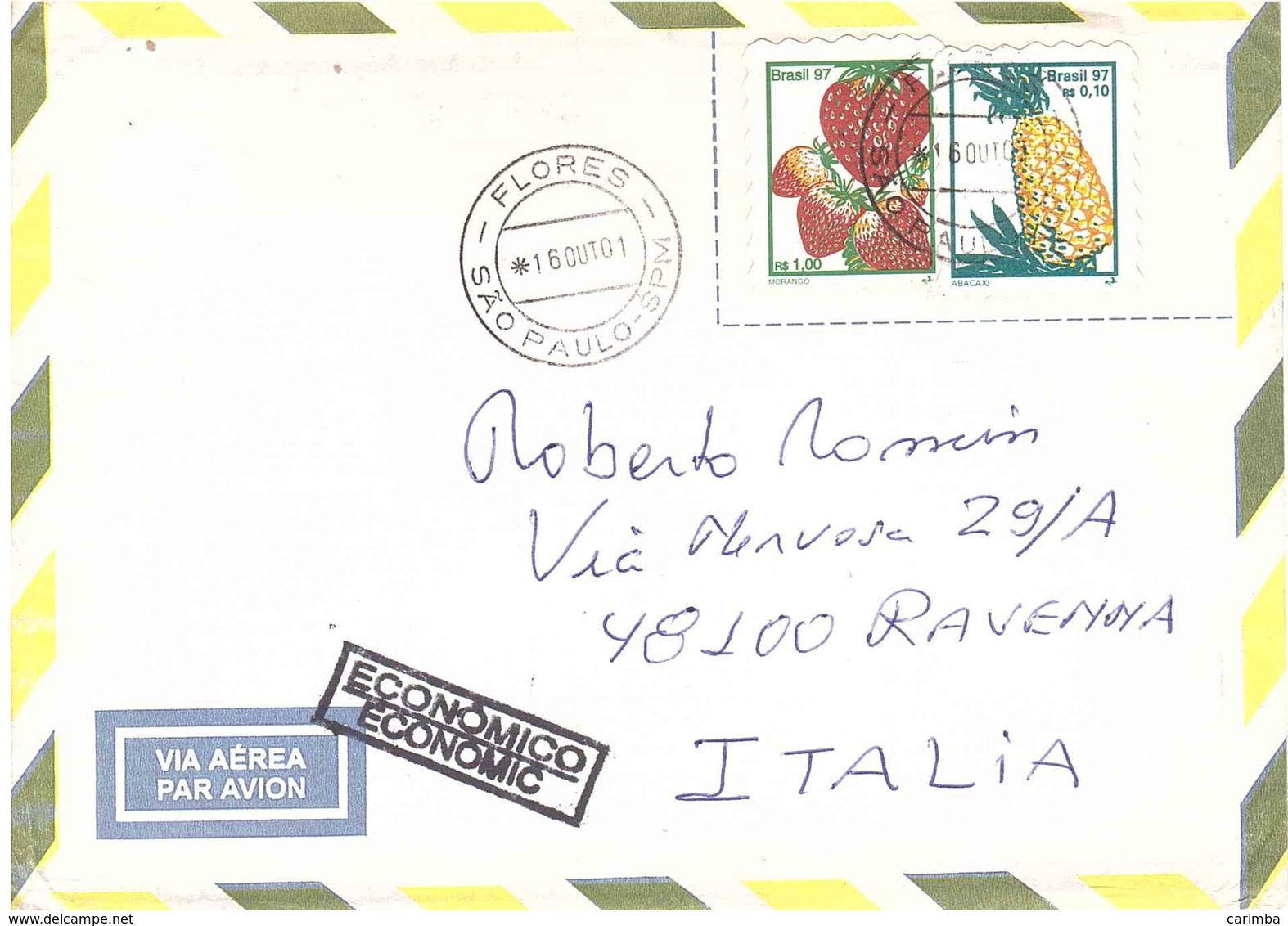 LETTERA X ITALY ABACAXI MORANGO - Frutta