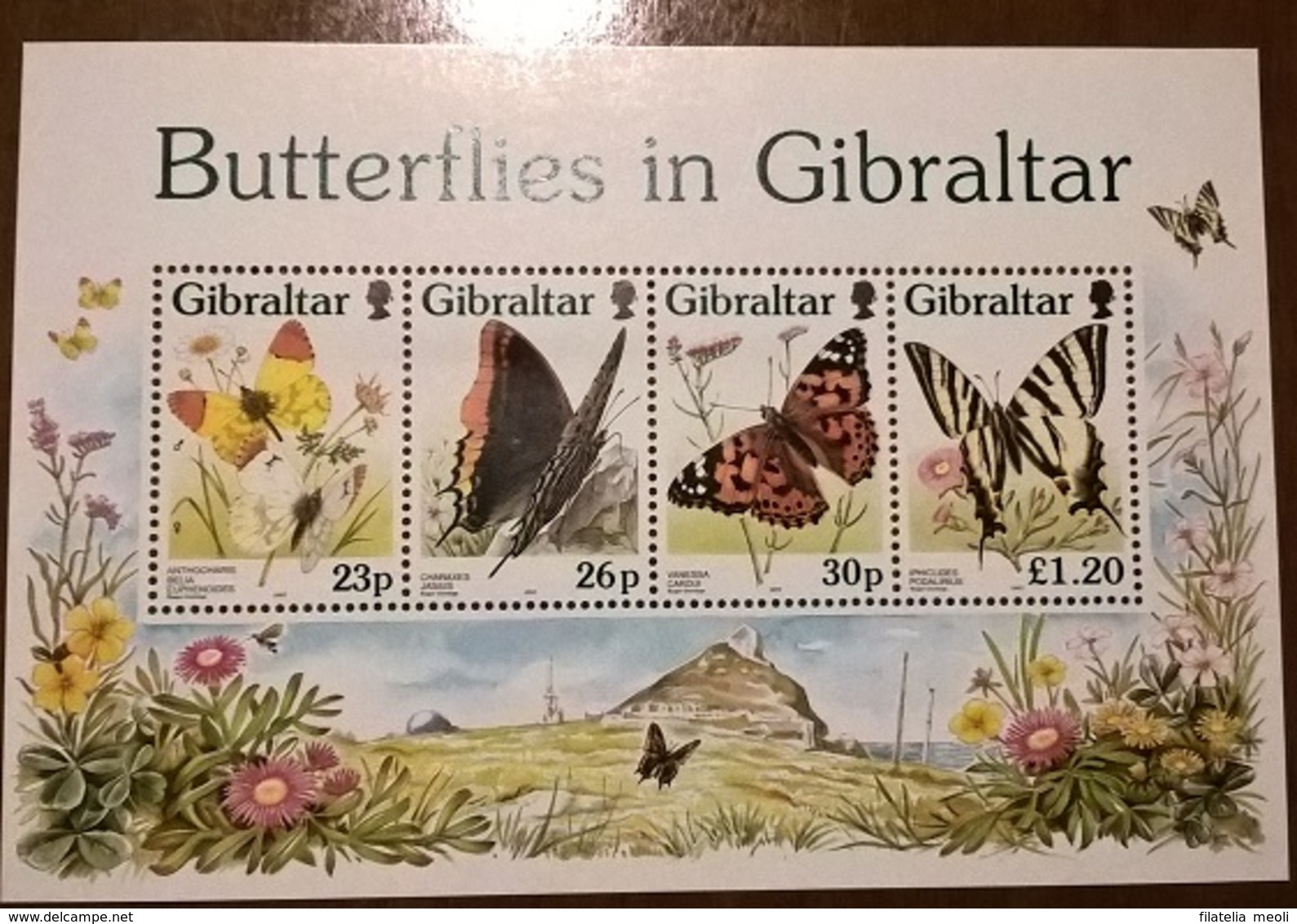 GIBILTERRA FARFALLE FOGLIETTO - Gibilterra