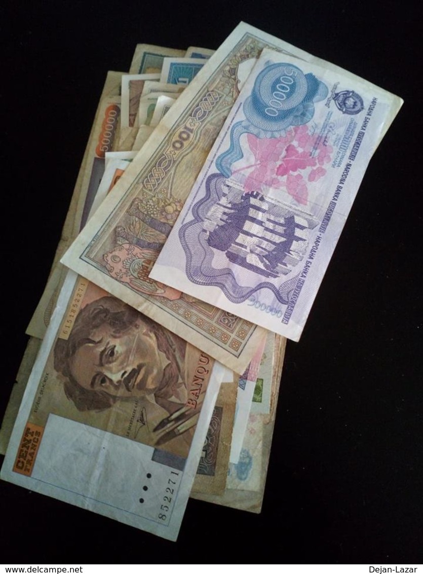 BIG LOT -Paper Money From Whole World - 67 Banknotes GREAT VALUE - Autres & Non Classés