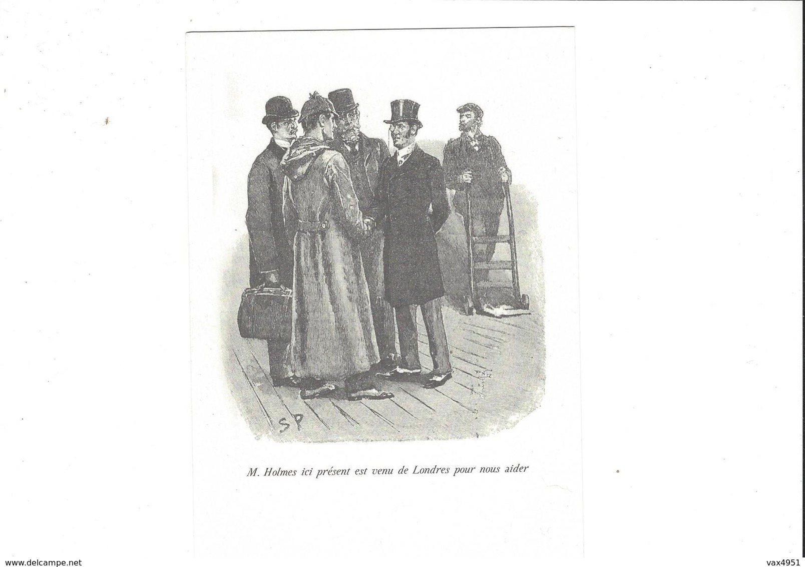 LESAVENTURES DE  SHERLOCK  HOLMES ILLUSTRATION DE PAR SIDNEY PAGET PARUU DANS STRAND MAGAZINE   ** RARE A SAISIR  *** - Altri & Non Classificati