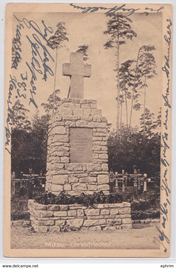 MITAU JELGAVA (Lettonie Latvia Latvija) - Ehrenfriedhof - Feldpostkarte WW1 - Lettonia