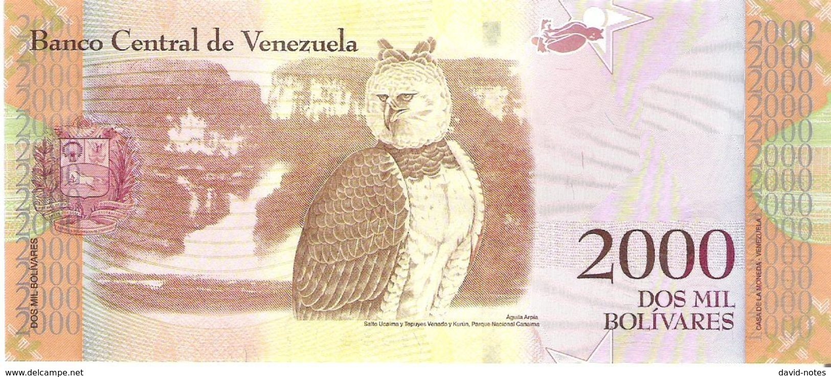 Venezuela  - Pick 96 - 2000 Bolivares 2016 - Unc - Venezuela