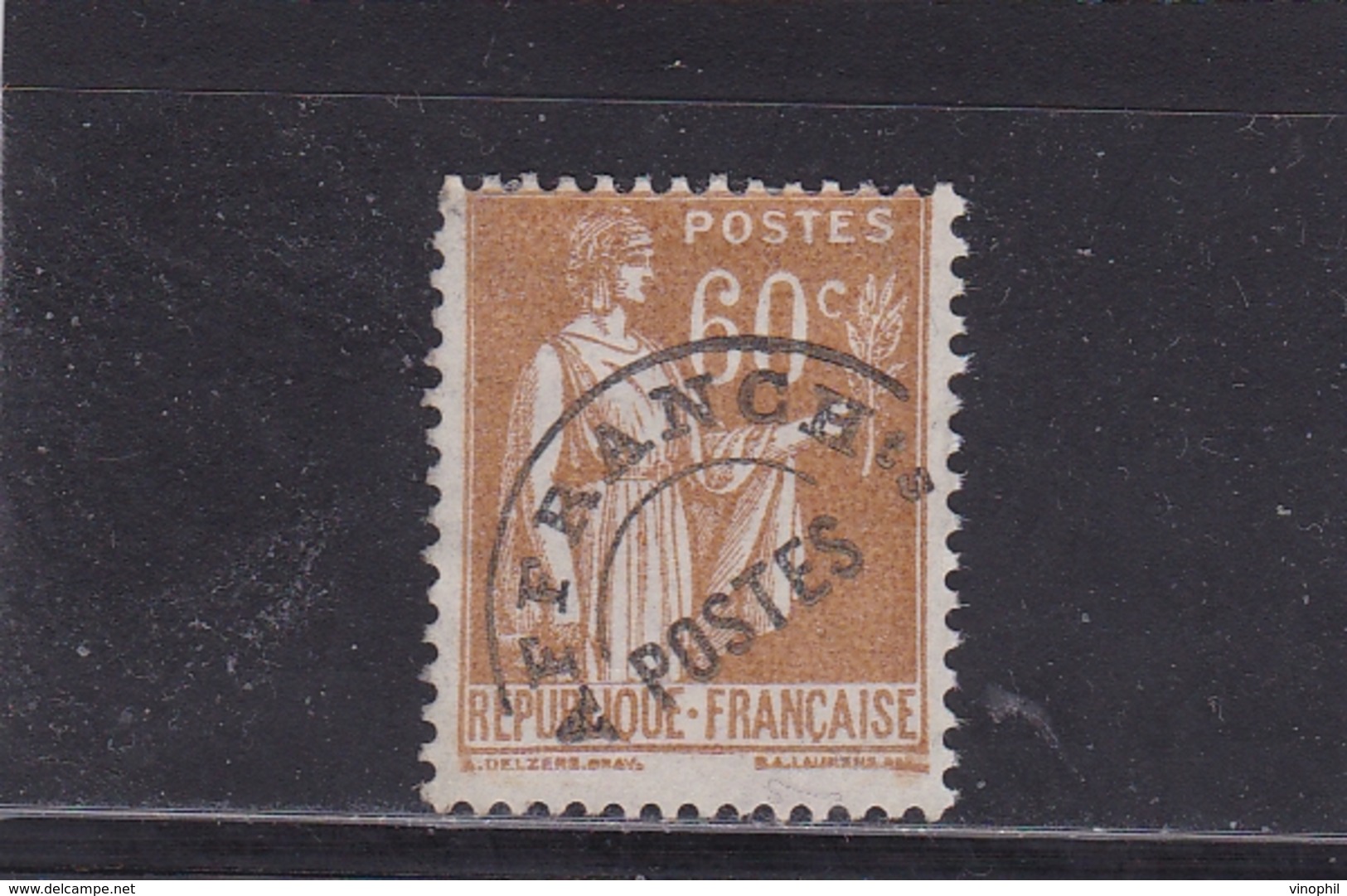 FRANCE PREOBLITERES TYPE PAIX 60 C. BISTRE N° 72 Sans Gomme - 1893-1947