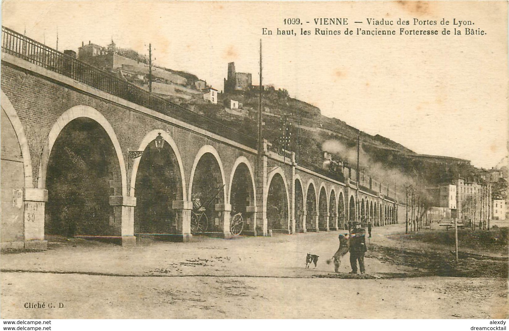 WW 38 VIENNE. Train Viaduc Portes De Lyon - Vienne