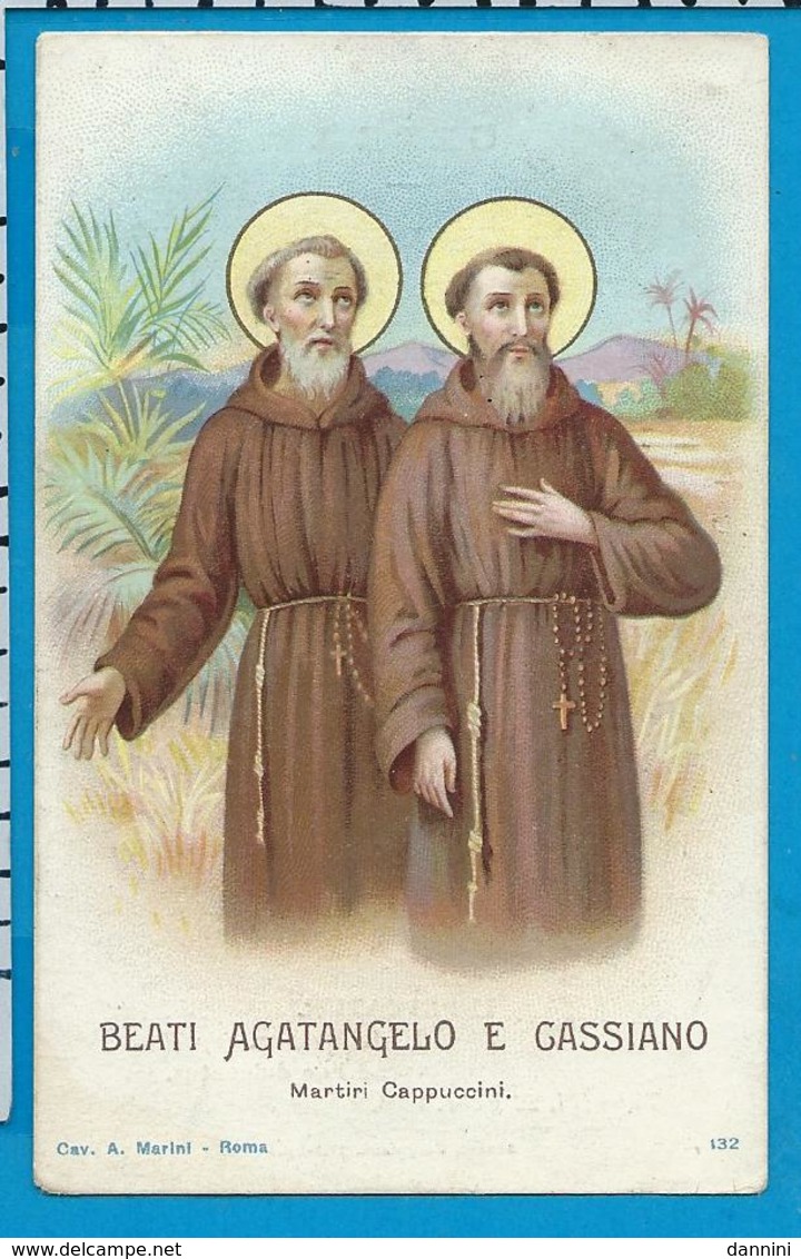 Holycard  St. Agatangelo & Cassiano - Santini