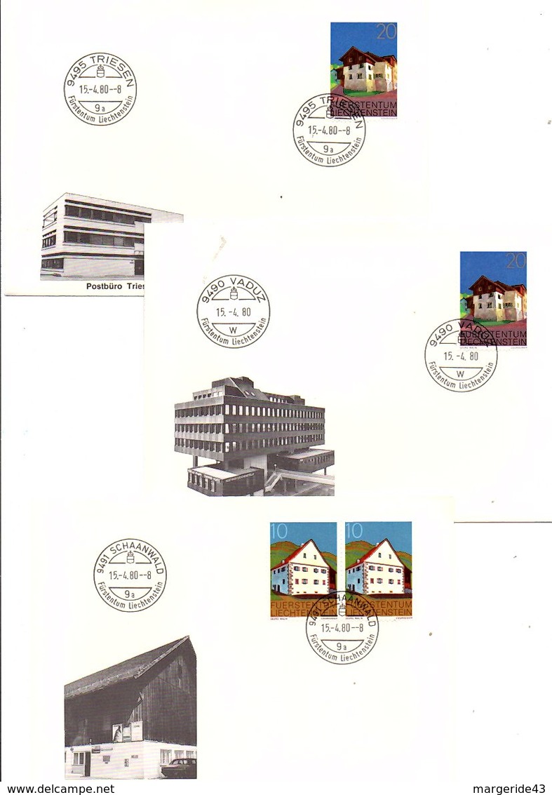 LIECHTENSTEIN SERIE DES BUREAUX DE POSTE DE LA PRINCIPAUTE - Vrac (max 999 Timbres)