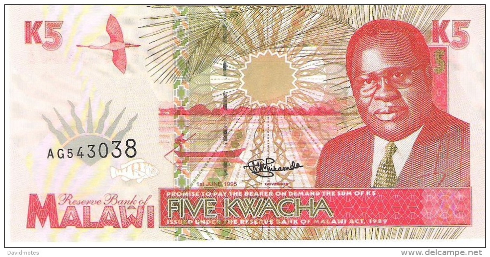 Malawi - Pick 30 - 5 Kwacha 1995 - Unc - Malawi