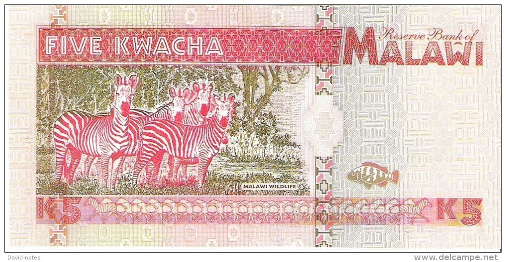 Malawi - Pick 30 - 5 Kwacha 1995 - Unc - Malawi