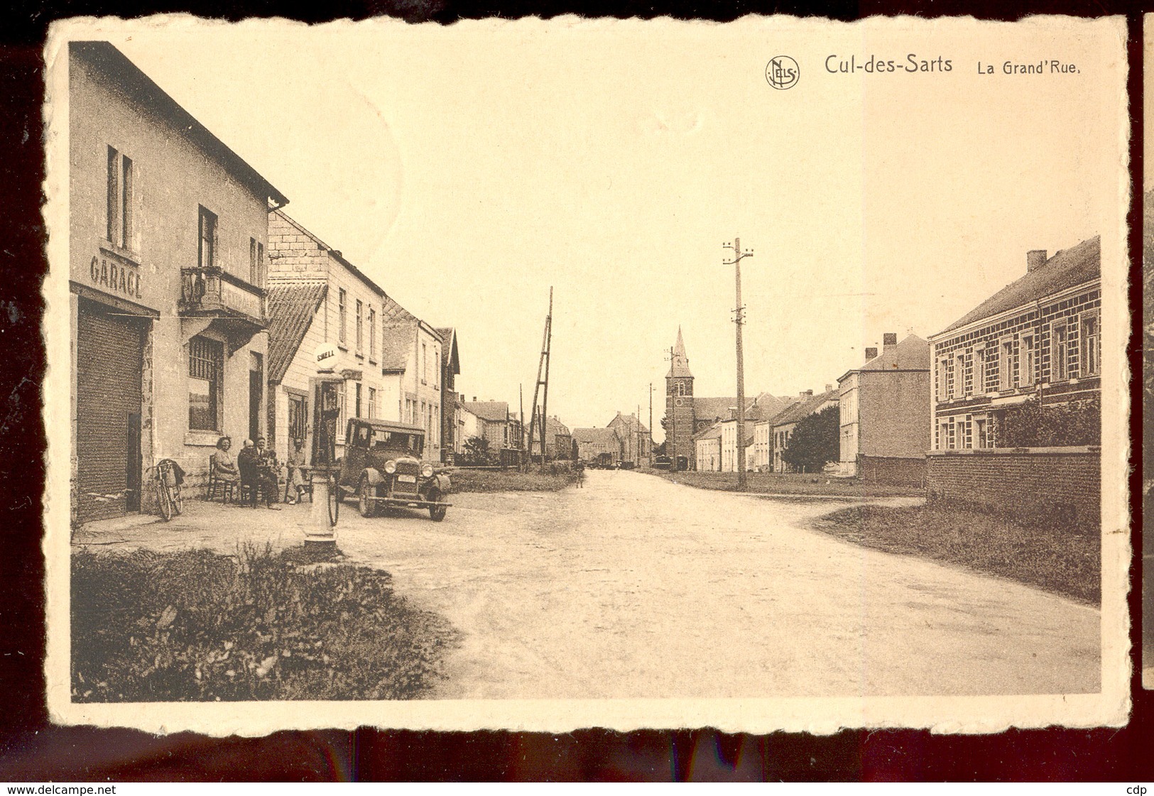 Cpa Cul Des Sarts  Voiture   1949 - Cul-des-Sarts