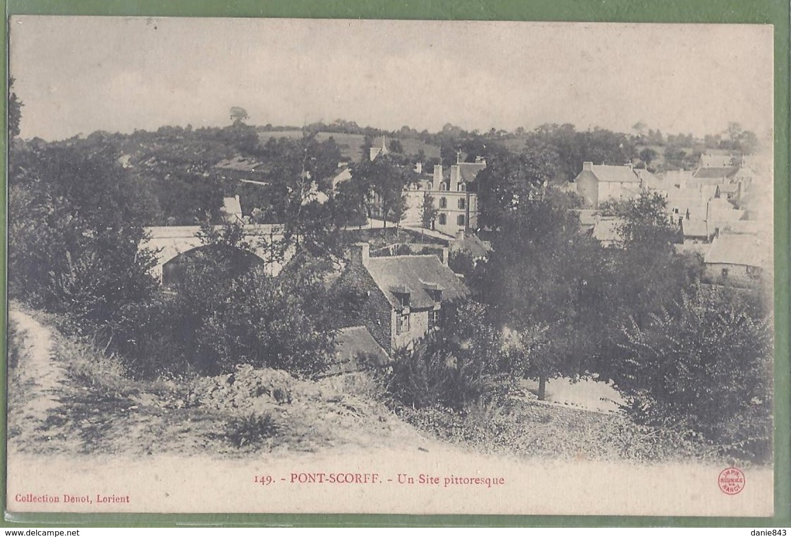 CPA Vue Rare - MORBIHAN - PONT-SCORF - SITE PITTORESQUE - Collection Dénot /149 - Pont Scorff