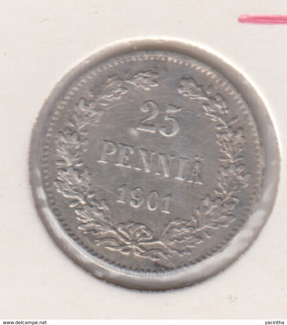 @Y@   Finland  25 Pennia   1901   Zilver   (2727) - Finnland