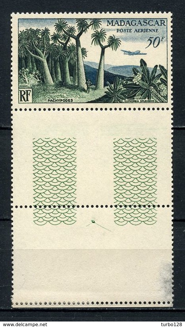 MADAGASCAR 1954 PA N° 75 ** Neuf MNH  Superbe C 6,30 &euro; Forêt De Pachypodes Arbres Avions Trees Planes - Poste Aérienne