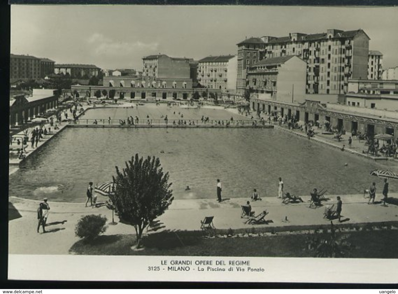 RA983 MILANO - GRANDI OPERE DEL REGIME , LA PISCINA DI VIA PONZIO - Milano