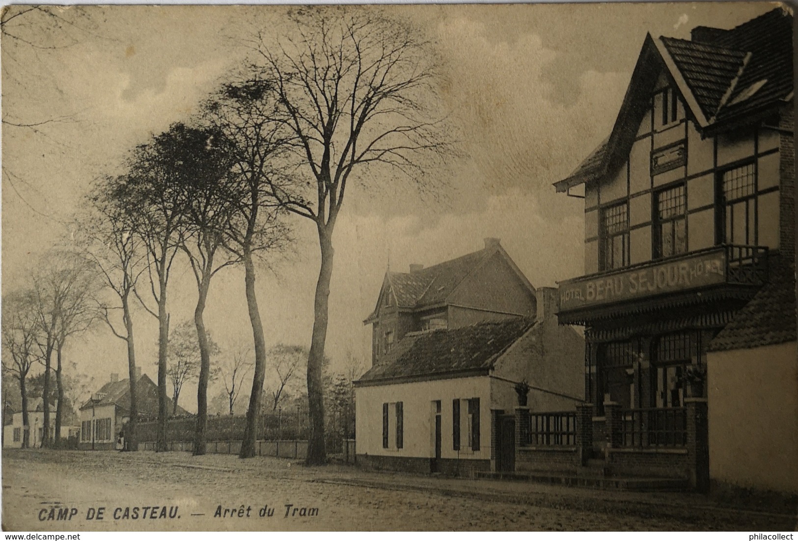 Camp De Casteau // Arret Du Tram (Hotel Beau Sejour) 19?? - Andere & Zonder Classificatie