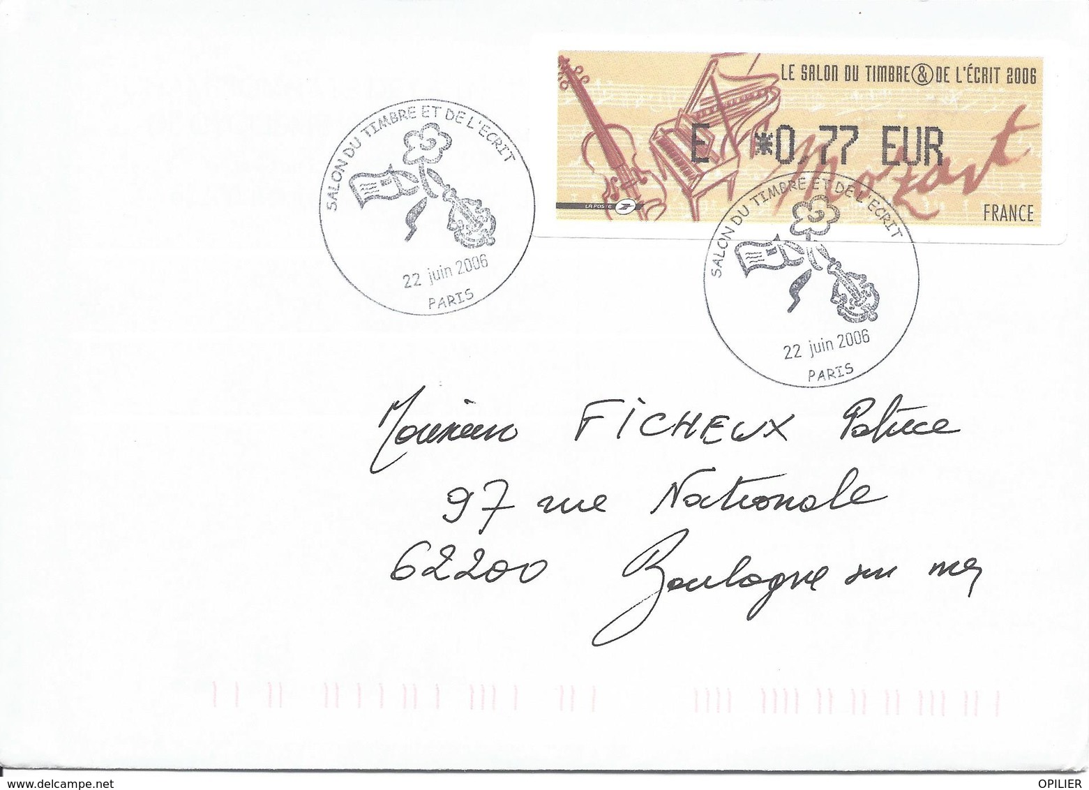 Vignette SALON DU TIMBRE ET DE L'ECRIT 2006 PARIS - 1999-2009 Illustrated Franking Labels