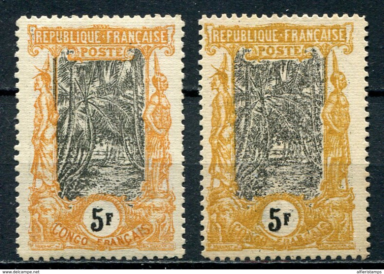 1900/4-CONGO- RARE STAMPS-VARIETY -M.L.H./S.G. - 2 VAL. LUXE !! - Neufs